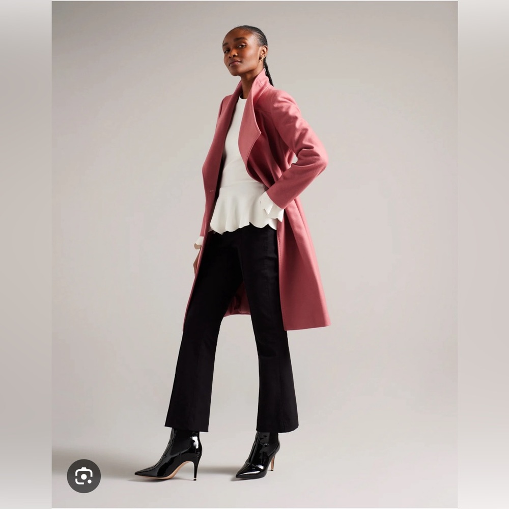 Ted Baker London Midi Wool Wrap Coat